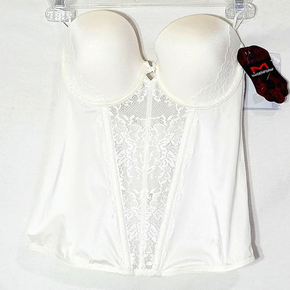 34B‎ Maidenform Sexy Strapless Floral Lace Bustier - Picture 1 of 4